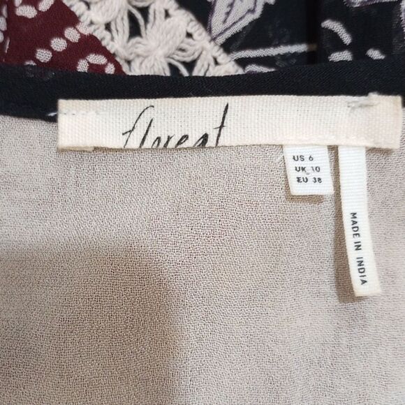 Anthropologie Floreat Grasslands Midi Dress, Size 6 - Picture 12 of 16